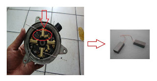 磨损散热器冷却风扇电机刷